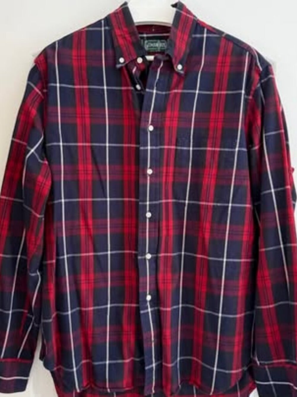 Gitman Vintage Check Flannel Shirt L Made in USA